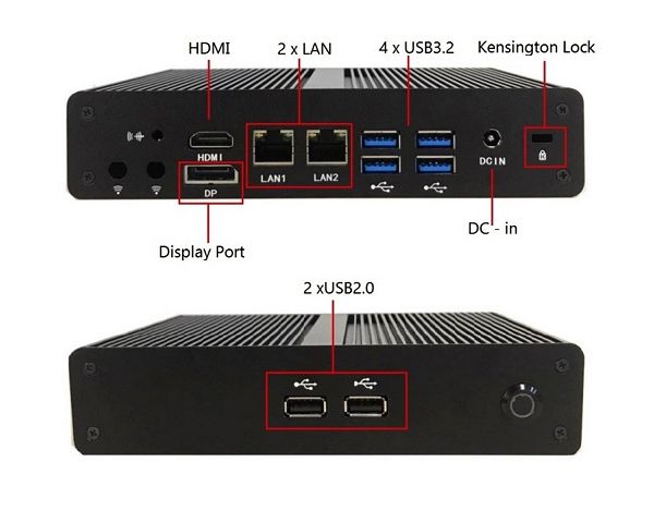 Compact Win 10, Win 11 fanless Thin Client at low affordable cost.